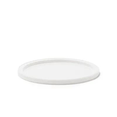 Lid Flat 6.8X0.37 IN LLDPE Translucent Round For 64 OZ Container Recessed 450/Case