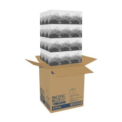 Pacific Blue Facial Tissue 8.4X7.5X5.25 IN 2PLY White 1/2 Fold Cube Box EPA Indicator 3060/Case