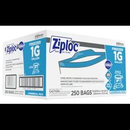 Ziploc® Freezer Bag 1 GAL Plastic 1.2MIL With Zip Seal Closure 250/Case