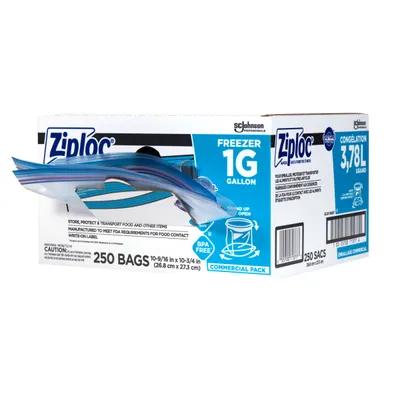 Ziploc® Freezer Bag 1 GAL Plastic 1.2MIL With Zip Seal Closure 250/Case