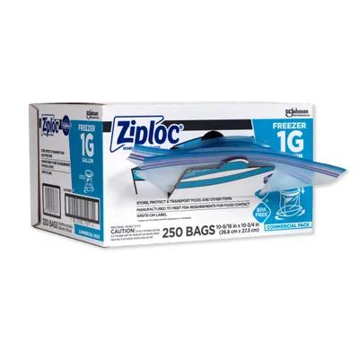 Ziploc® Freezer Bag 1 GAL Plastic 1.2MIL With Zip Seal Closure 250/Case