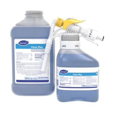 Virex® Plus One-Step Disinfectant Deodorizer 2.5 L Multi Surface Liquid Quat 2/Case