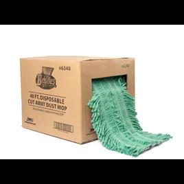 Dust Mop Green Disposable Velcro 1/Case