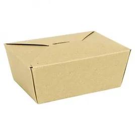 INNOBOX EDGE #4 Take-Out Box Fold-Top 8X6X4 IN Kraft Paperboard Single Wall Poly-Coated Paper Kraft Rectangle 90/Case