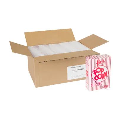 Dixie® Popcorn Take-Out Box Base 5.75X2.5X8.5 IN Paperboard Red White Rectangle 250/Case