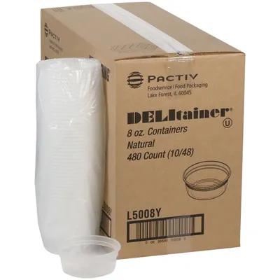 Deli Container Base 8 OZ PP Clear 480/Case