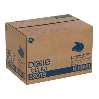 Dixie® Ultra Dispenser Napkins 9.9X6.5 IN Brown 2PLY Single Fold 250 Sheets/Pack 24 Packs/Case 6000 Sheets/Case