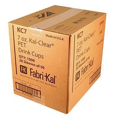 Kal-Clear Cold Cup 7 OZ PET Clear 1000/Case