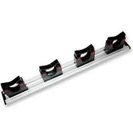 Tool Holder 18 IN Anodized Aluminum Rubber Plastic Multi-Position With Rail 1/Each