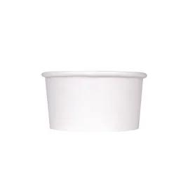 Karat® Food Container Base 6 OZ Double Wall Poly-Coated Paper White Round 1000/Case