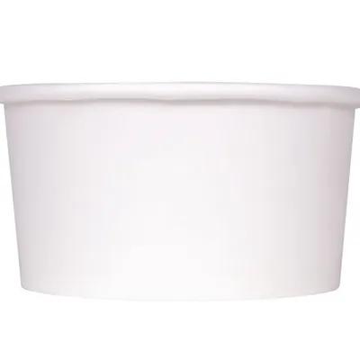 Karat® Food Container Base 6 OZ Double Wall Poly-Coated Paper White Round 1000/Case