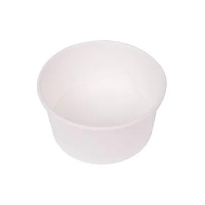 Karat® Food Container Base 6 OZ Double Wall Poly-Coated Paper White Round 1000/Case