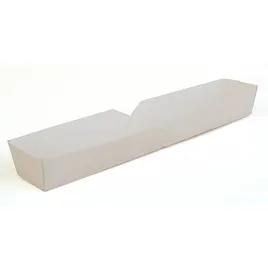 Hot Dog Food Tray 10.25X1.5X1.25 IN SBS Paperboard White Rectangle 500/Case