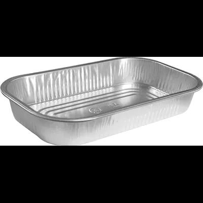 Take-Out Container Base 12.5X7X2 IN Aluminum Silver Oblong 300/Case