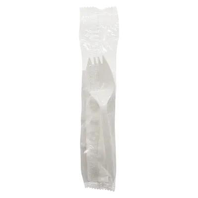 Victoria Bay 2PC Cutlery Kit PP White Medium Weight With Napkin, Spork 1000/Case