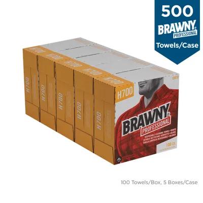 Brawny® Professional Cleaning Wipe 16.5X9 IN 1 PLY HEF White 100 Sheets/Pack 5 Packs/Case 500 Sheets/Case