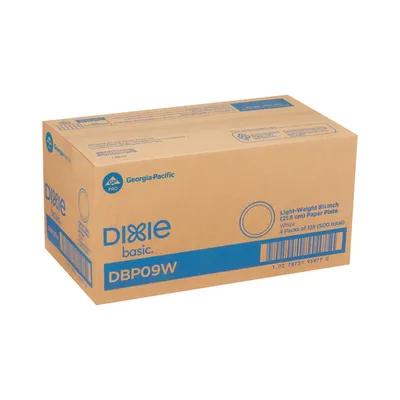 Dixie Basic Plate 8.5X8 IN Paper White Kosher 500/Case