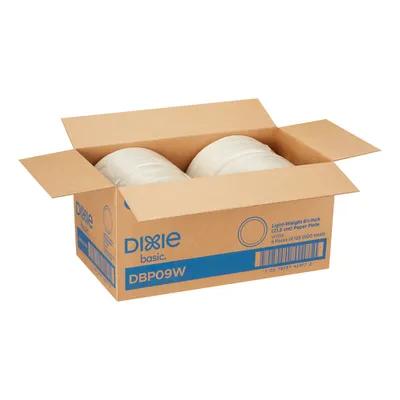 Dixie Basic Plate 8.5X8 IN Paper White Kosher 500/Case