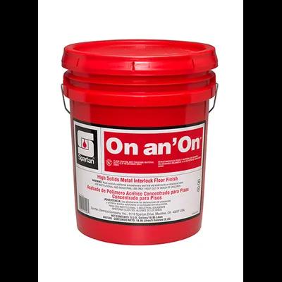 On an' On® Floor Finish 5 GAL Alkaline RTU 25% Solids Metal Interlock 1/Pail