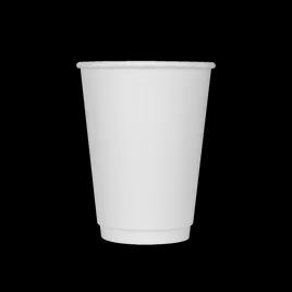 Karat® Hot Cup Insulated 12 OZ Double Wall Poly-Coated Paper White 500/Case