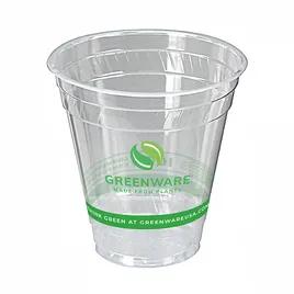 Greenware® Cold Cup 12-14 OZ PLA Clear Stock Print 1000/Case