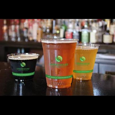 Greenware® Cold Cup 12-14 OZ PLA Clear Stock Print 1000/Case