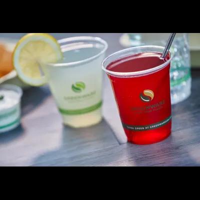 Greenware® Cold Cup 12-14 OZ PLA Clear Stock Print 1000/Case