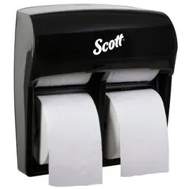Scott® Toilet Paper Dispenser 11.25X12.75X6.19 IN Plastic Black Coreless 4-Roll 1/Each
