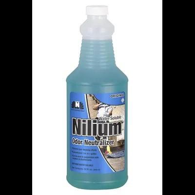 Nilodor® Nilium Odor Neutralizer Original Scent Blue Liquid 32 FLOZ Water Soluble 6/Case