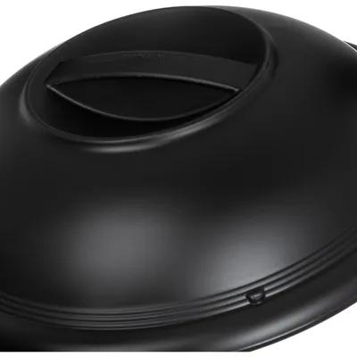 Lid Dome 9X2.25 IN PP Black Round For High Temperature Bowl 500/Case