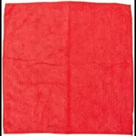 Impact® Cleaning Cloth 16X16 IN Microfiber Red Premium 12/Pack