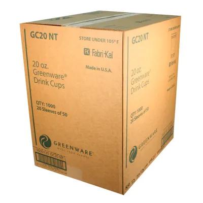 Greenware® Cold Cup 20 OZ PLA Clear 1000/Case