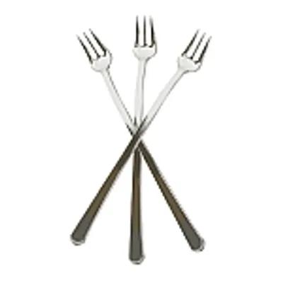 Cocktail Fork 6 IN Plastic Silver 400/Case