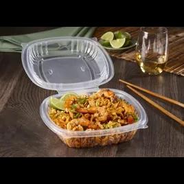 Take-Out Container Hinged With Dome Lid 8X8 IN PP Clear Square 180/Case