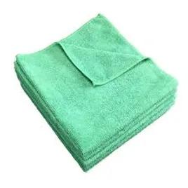 Cleaning Towel 16X16 IN Microfiber Green 1/Dozen