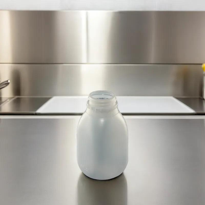 Bottle 8 OZ HDPE DBJ Finish Screw Top 500/Case