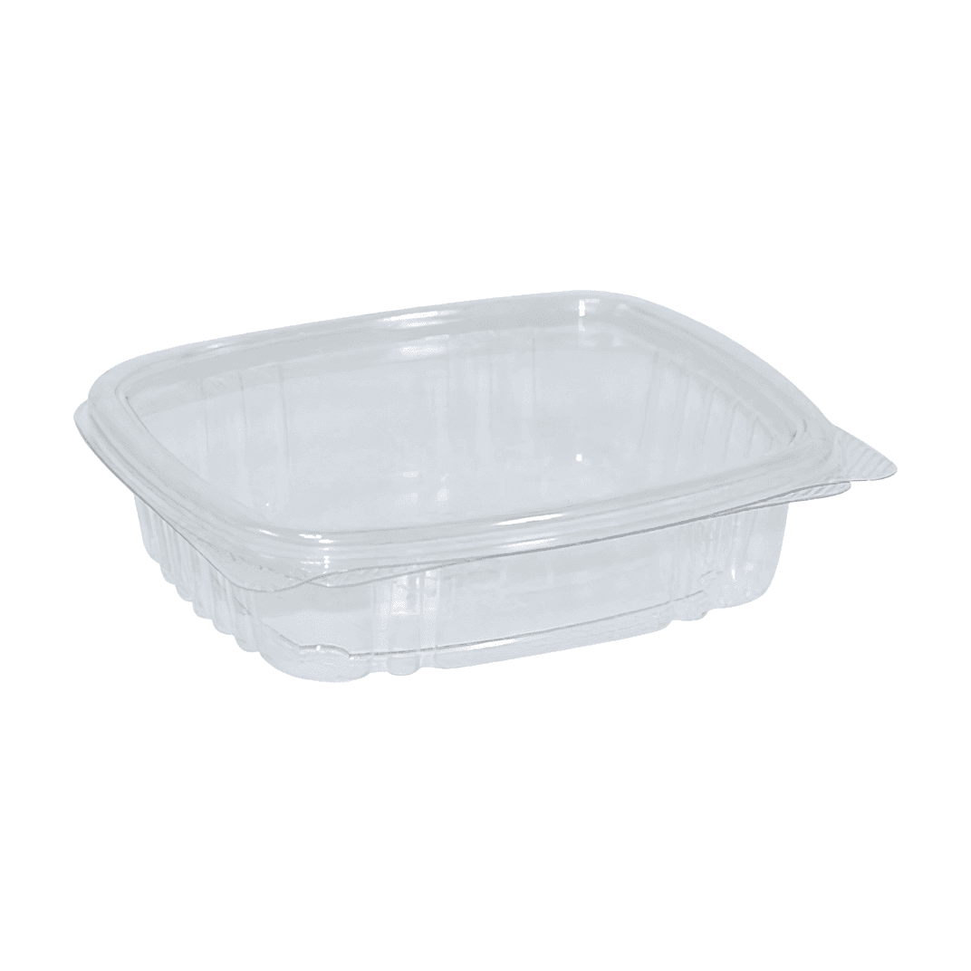 Deli Container Hinged 8 OZ PET Clear 200/Case