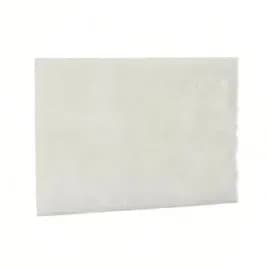 Victoria Bay Scouring Pad 6X9 IN Light Duty Synthetic White 20 Count/Case