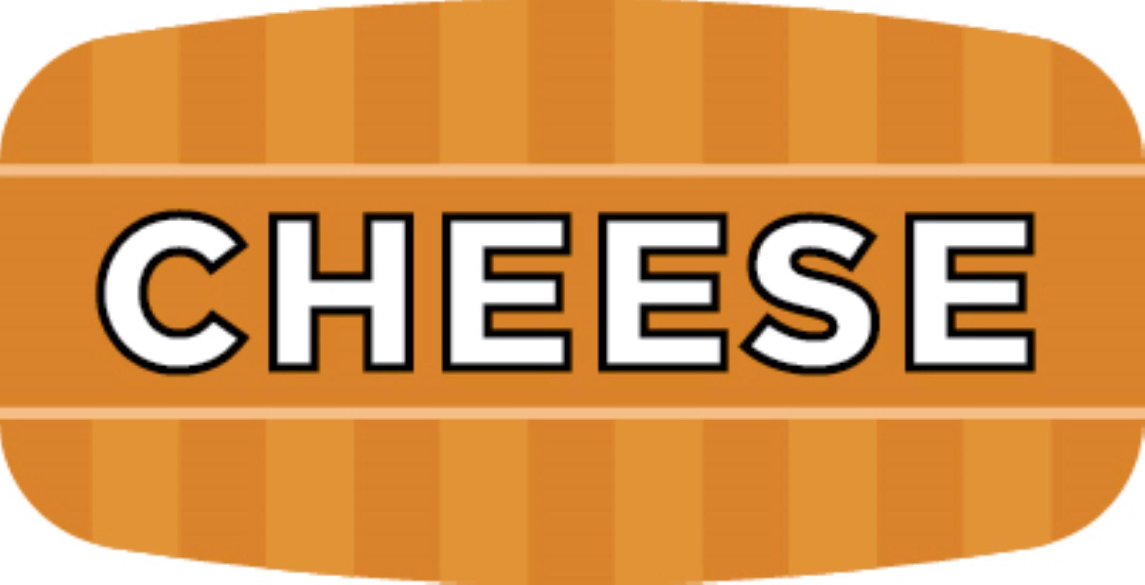 Cheese Bakery Flavor Label 0.625X1.25 IN 4 Color Process UV 1000 Count/Roll 50 Rolls/Case 50000 Count/Case