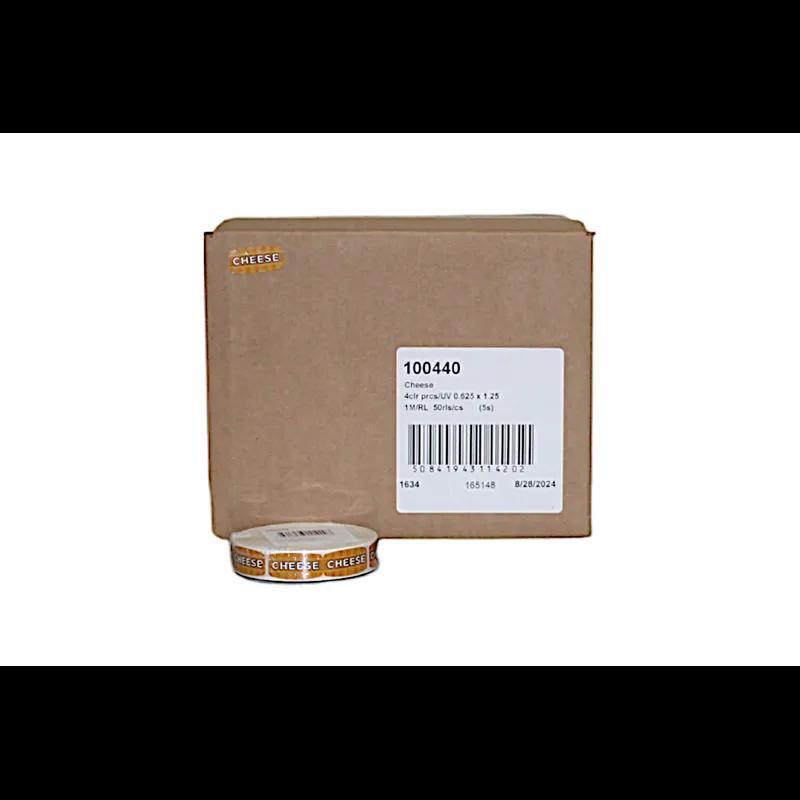 Cheese Bakery Flavor Label 0.625X1.25 IN 4 Color Process UV 1000 Count/Roll 50 Rolls/Case 50000 Count/Case