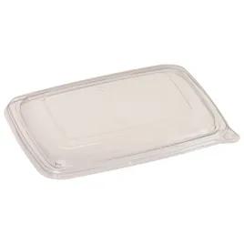 Lid Flat 9.25X6.75X1 IN PET Clear Rectangle For Container 300/Case