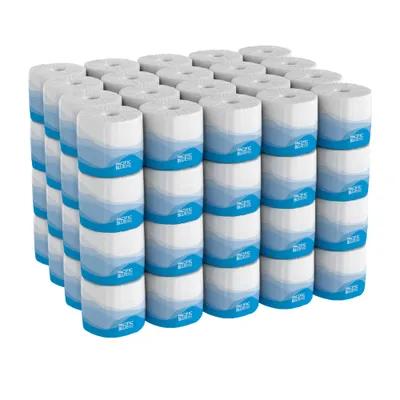 Pacific Blue Select Toilet Paper & Tissue Roll 4.05X4 IN 2PLY White Embossed Standard EPA Indicator 550 Sheets/Roll 80 Rolls/Case 44000 Sheets/Case