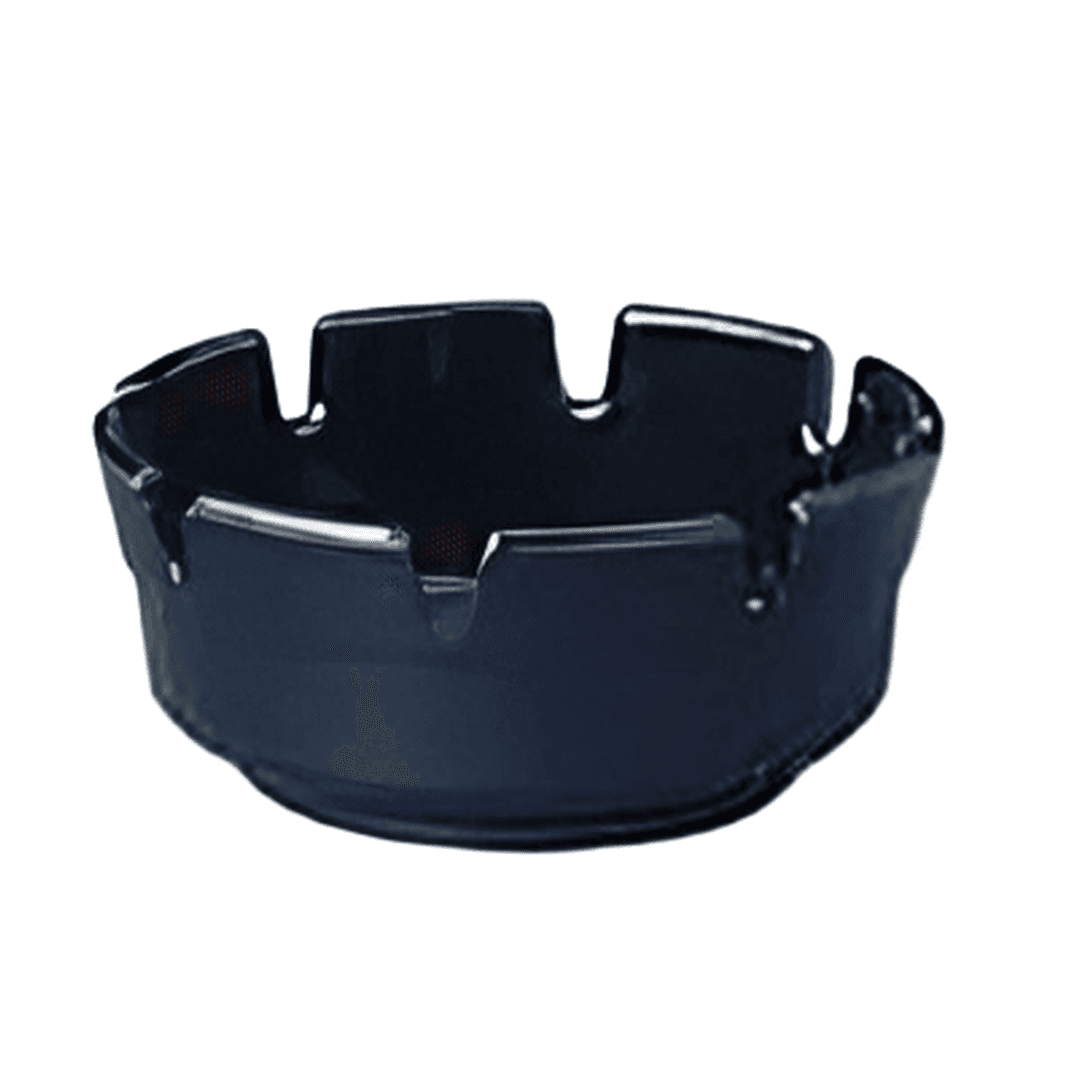 Ashtray 4.25 IN Plastic Black 72/Case