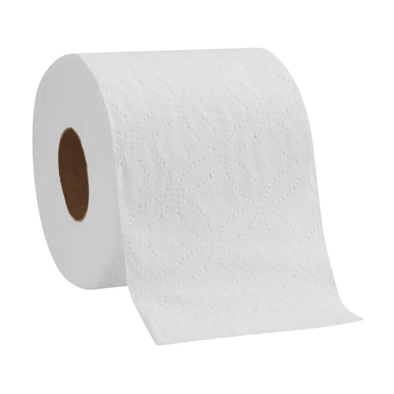 Pacific Blue Basic Toilet Paper & Tissue Roll 4X3.8 IN 2PLY White Embossed Standard EPA Indicator 550 Sheets/Roll