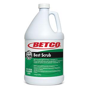 Best Scrub Pleasant Scent Floor Cleaner 1 GAL Interim Maintenance Concentrate Liquid High Performance 4/Case