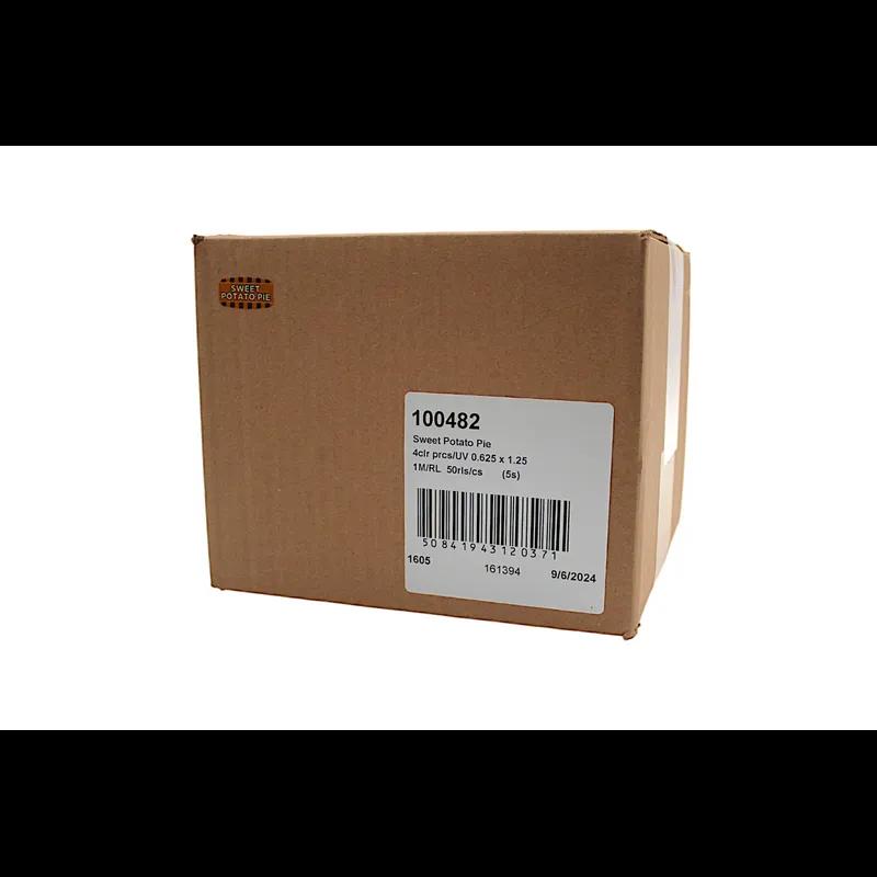 Sweet Potato Pie Bakery Flavor Label 0.625X1.25 IN Oval 4 Color Process UV 1000 Count/Roll 50 Rolls/Case