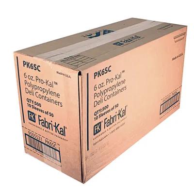 Pro-Kal® Deli Container Base 6 OZ PP Clear Round 500/Case