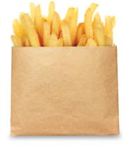 Bagcraft® EcoCraft® French Fry Bag 4X3 IN Natural 2000/Case
