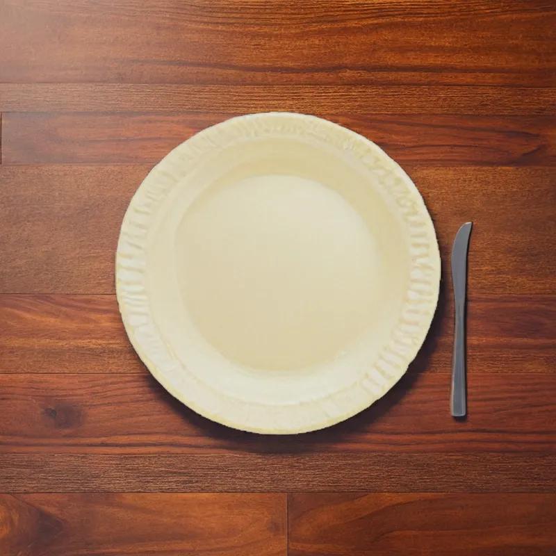 Dart® Quiet Classic® Plate 6 IN Polystyrene Foam Gold Round Laminated 1000/Case