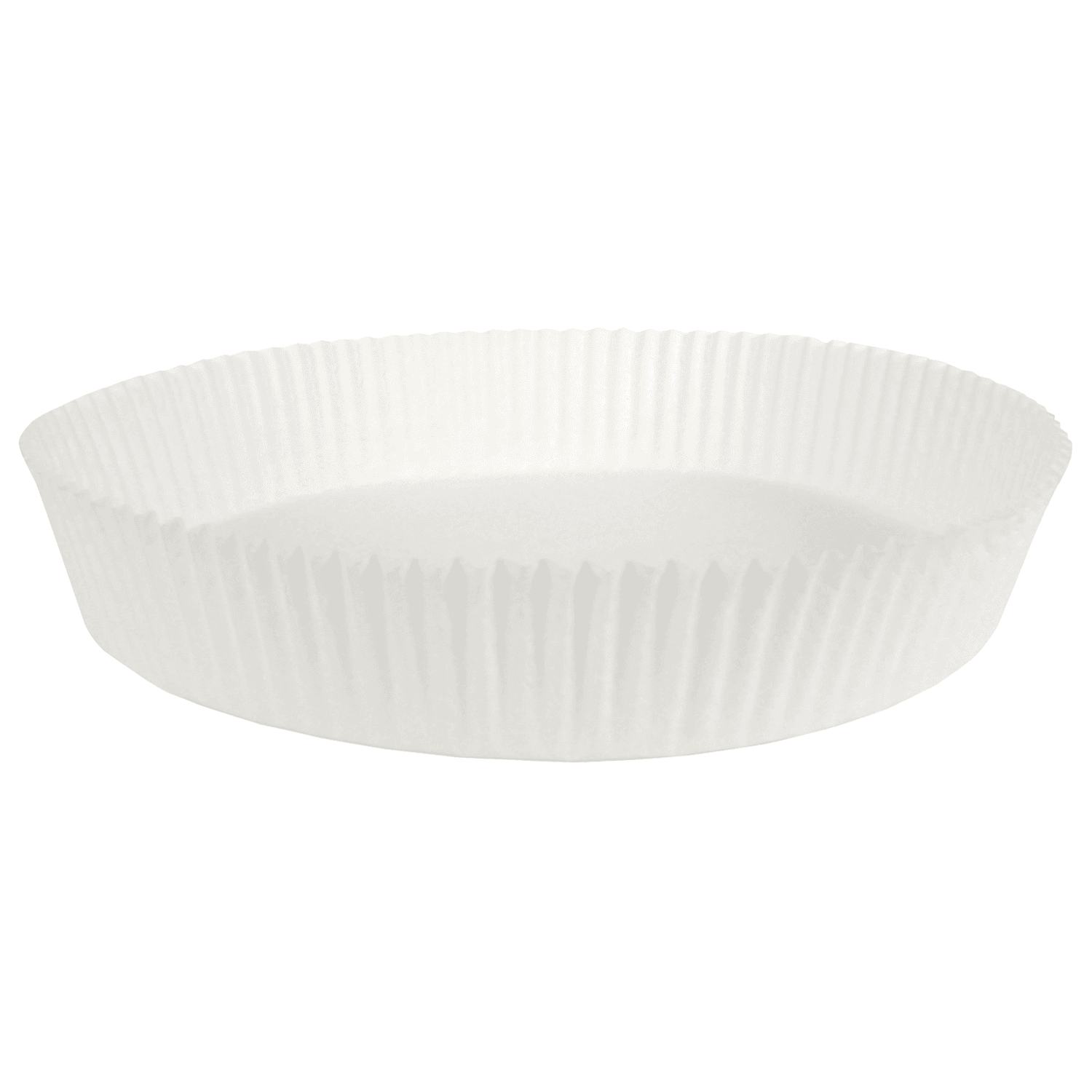 Cake Liner 6.75X1.5 IN Wax Coated Paper White Round Fluted 1000/Case